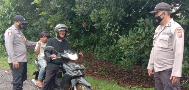 Cegah Covid-19, Kapolsek Surian Gelar Ops Yustisi